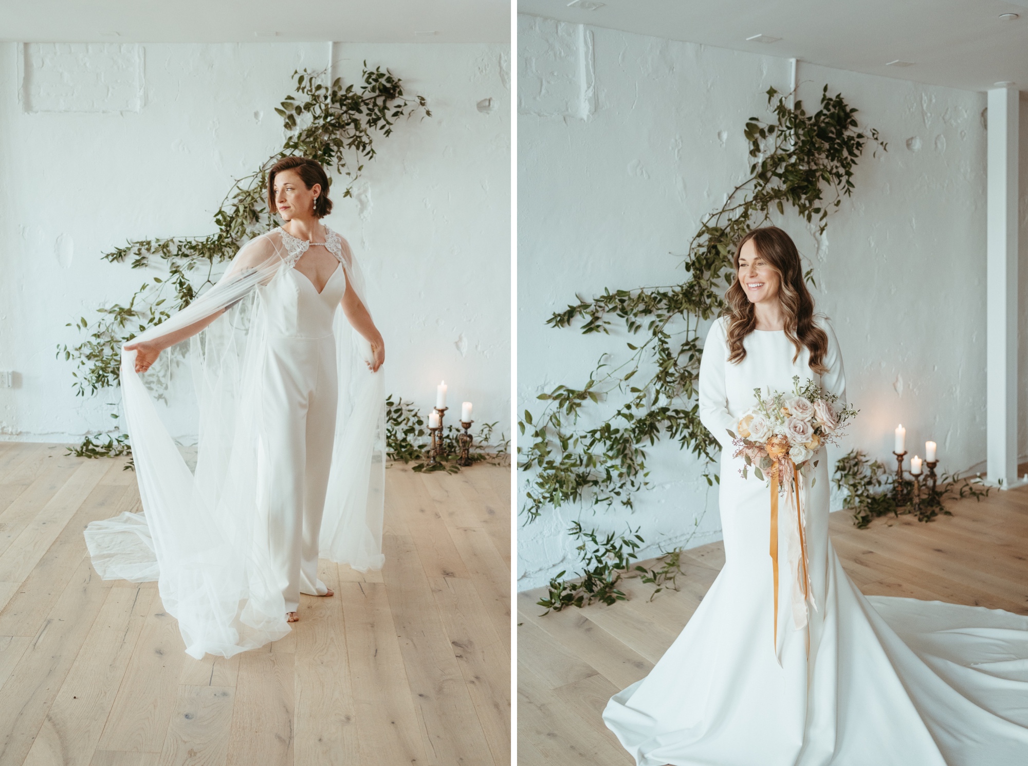 same sex elopement wedding attire